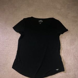 Hollister Black V-neck Top